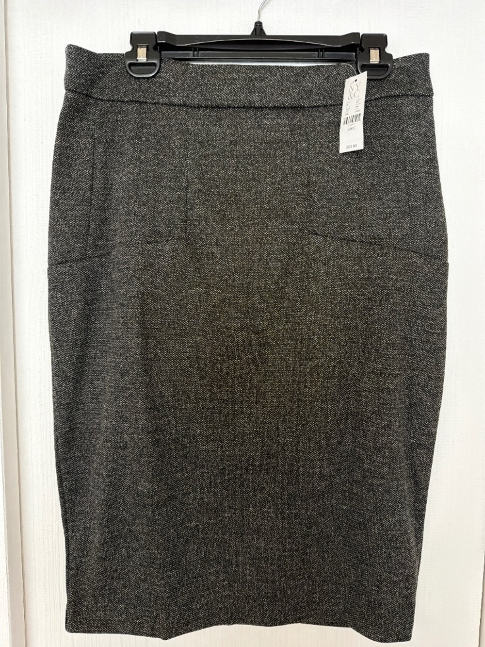 New York & Company Gray Pencil Skirt Size Large NWT